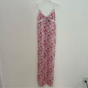 Floral Pink Maxi Dress